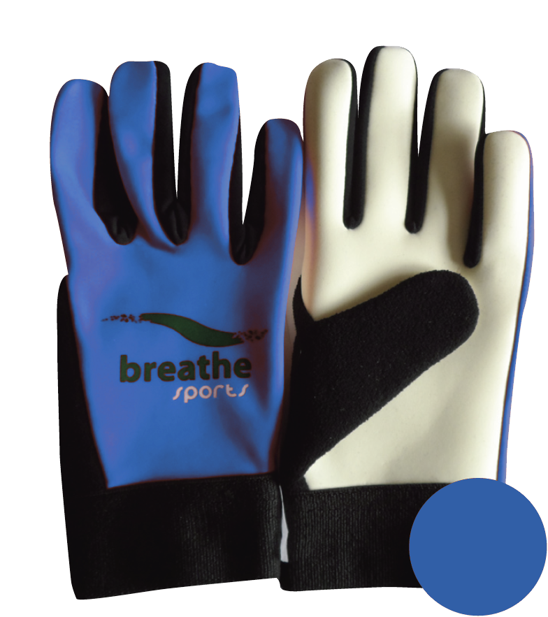 Breathe Sports Gaelic Gloves - Blue/white - L