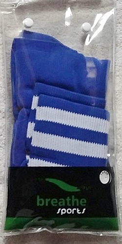Socks - Blue/White- Medium